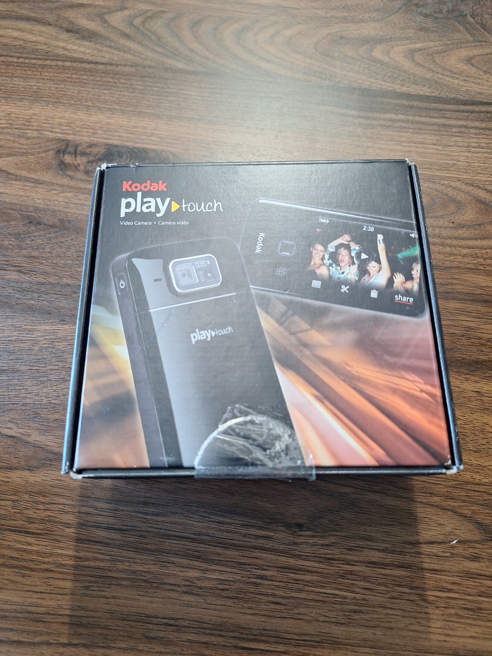 Kodak PlayTouch Video Camera Box with Black and Orange Artwork